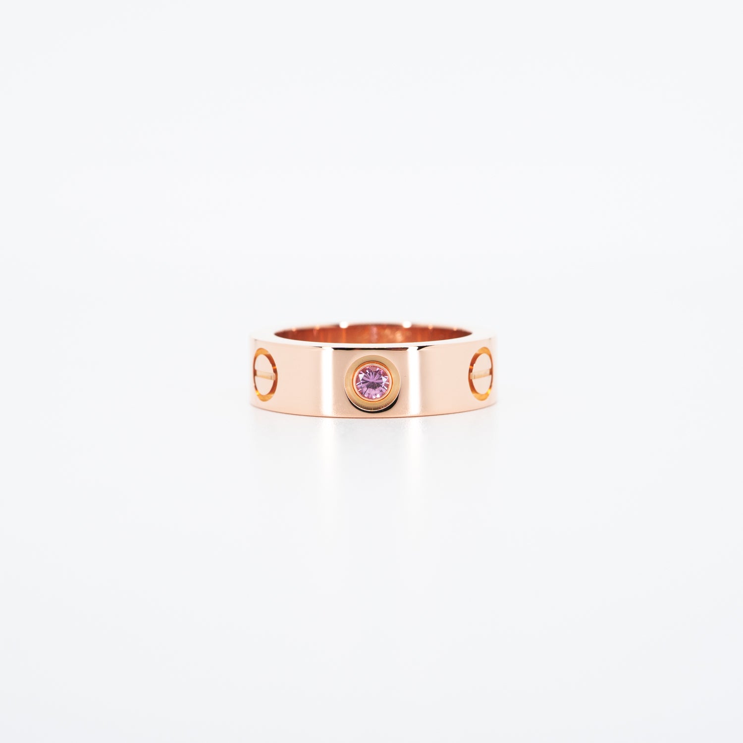 Cartier love ring pink sapphire hot sale