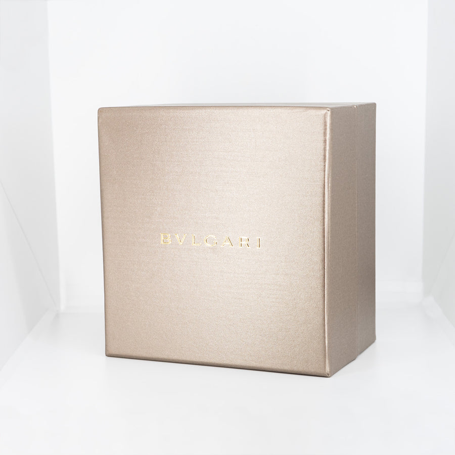 กำไลข้อมือ Bvlgari Bvlgari Wire Bracelet set with mother of pearl and Tiger's eye elements 18K Rose Gold Size M# (Used) #vrbvbimt 7628