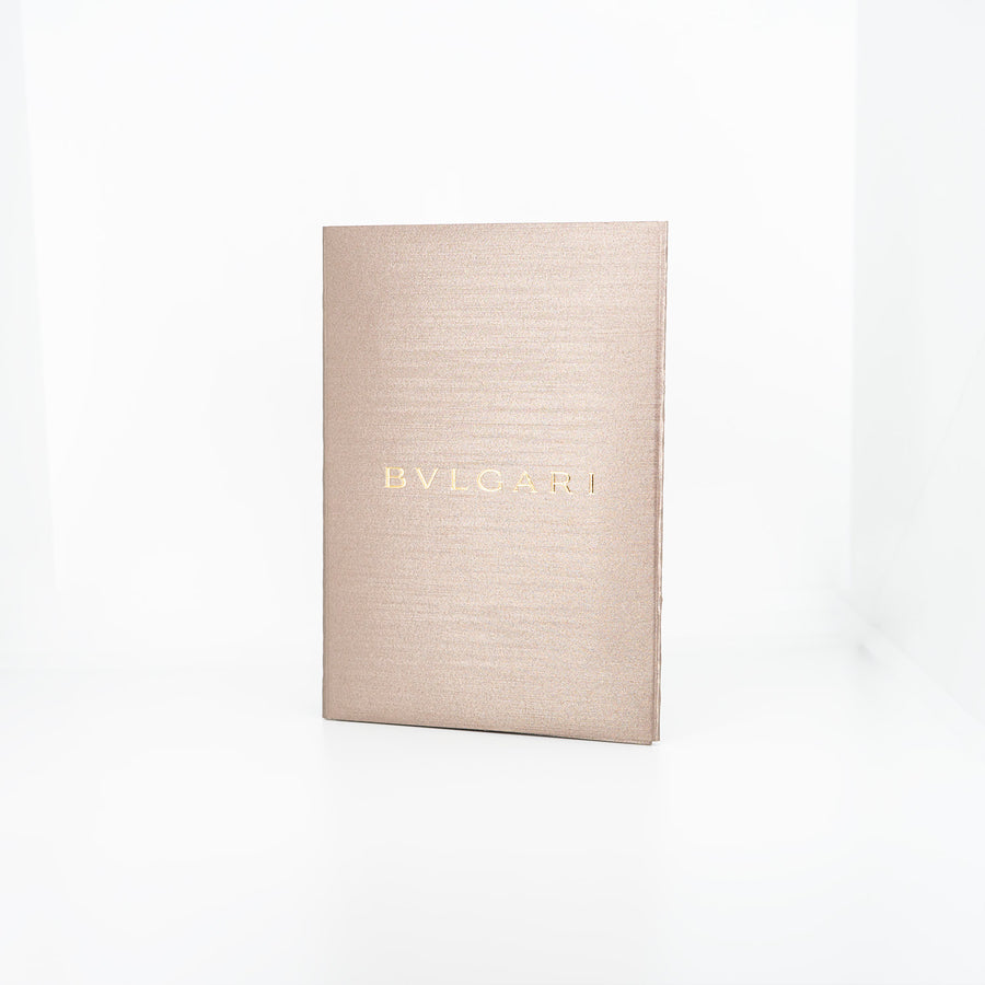 กำไลข้อมือ Bvlgari Bvlgari Wire Bracelet set with mother of pearl and Tiger's eye elements 18K Rose Gold Size M# (Used) #vrbvbimt 7628