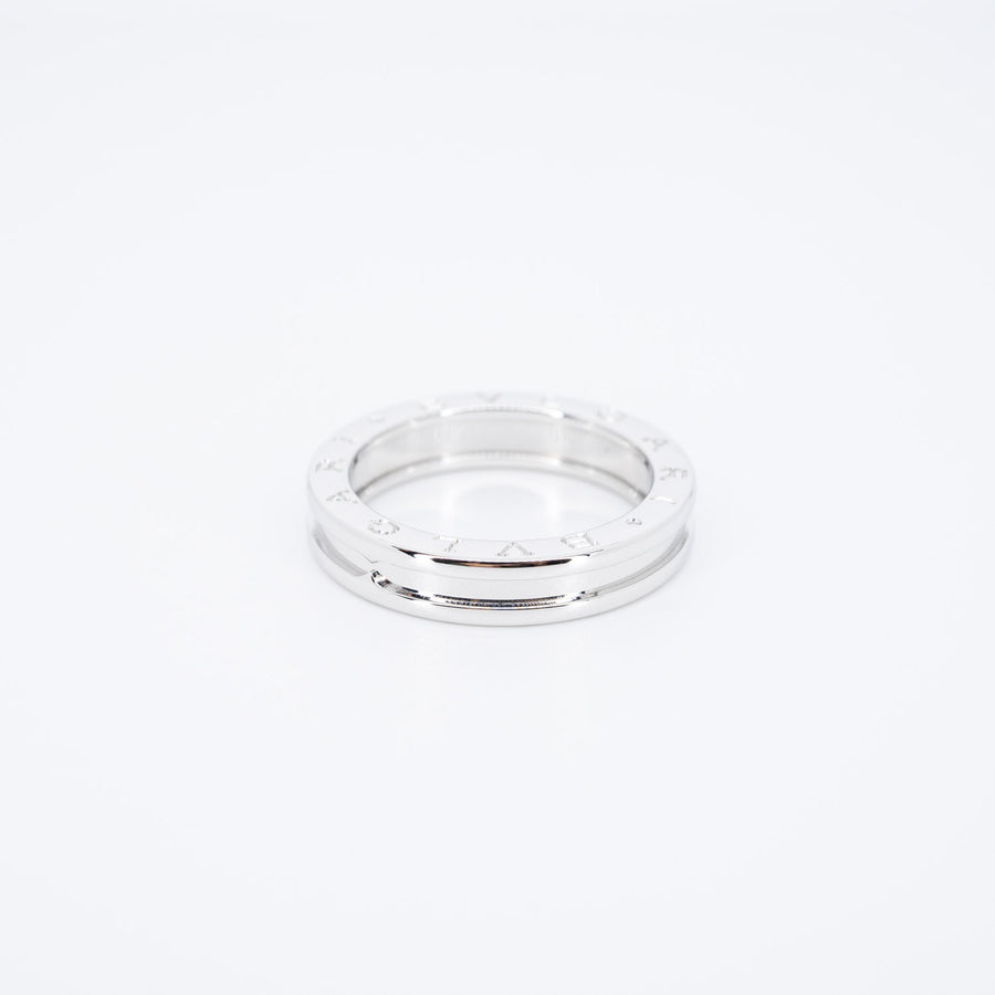 แหวน Bvlgari B.zero1 1band Ring 18K White Gold Size 60# (Used) #vrbvrim 6450