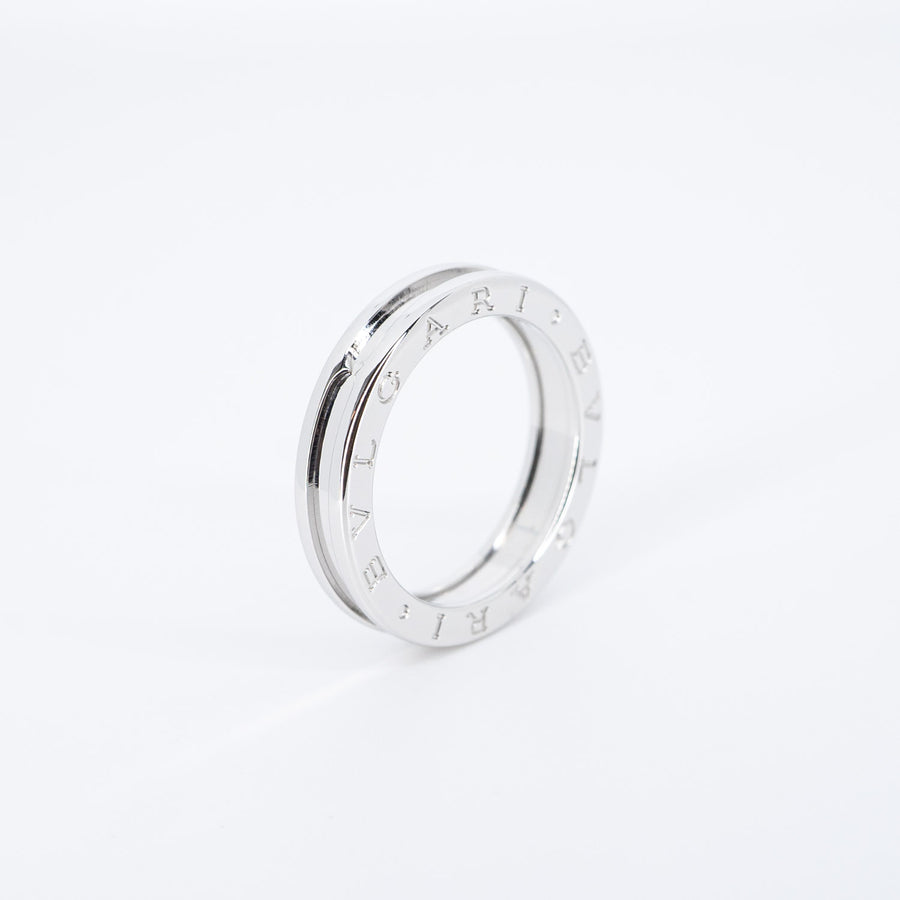 แหวน Bvlgari B.zero1 1band Ring 18K White Gold Size 60# (Used) #vrbvrim 6450