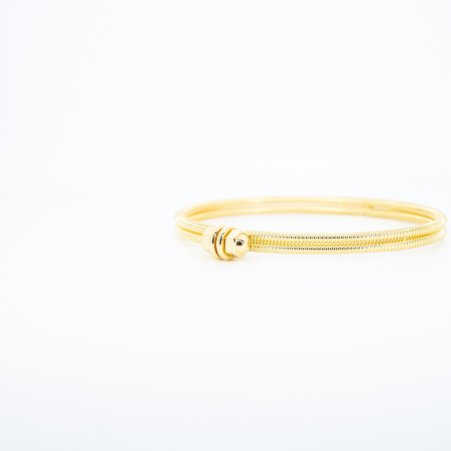 กำไล Cartier Ecrou de Cartier bracelet, Double screw head 18K Yellow Gold Size 18# (Used) #vrcab 6598