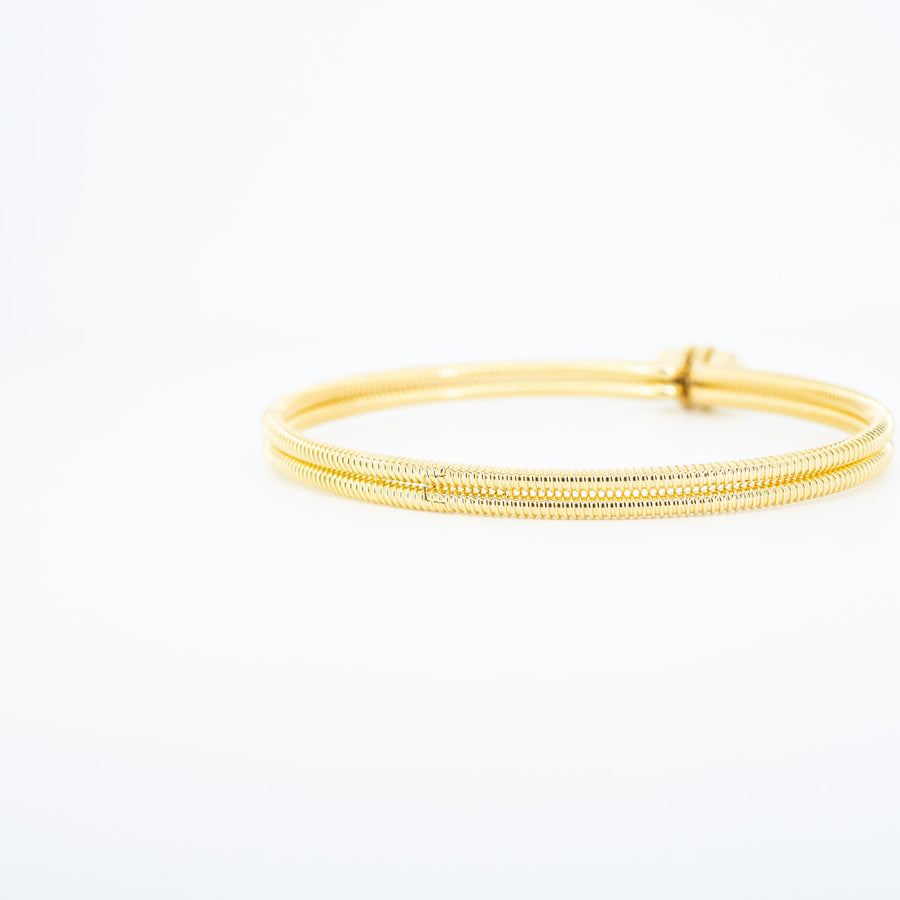 กำไล Cartier Ecrou de Cartier bracelet, Double screw head 18K Yellow Gold Size 18# (Used) #vrcab 6598