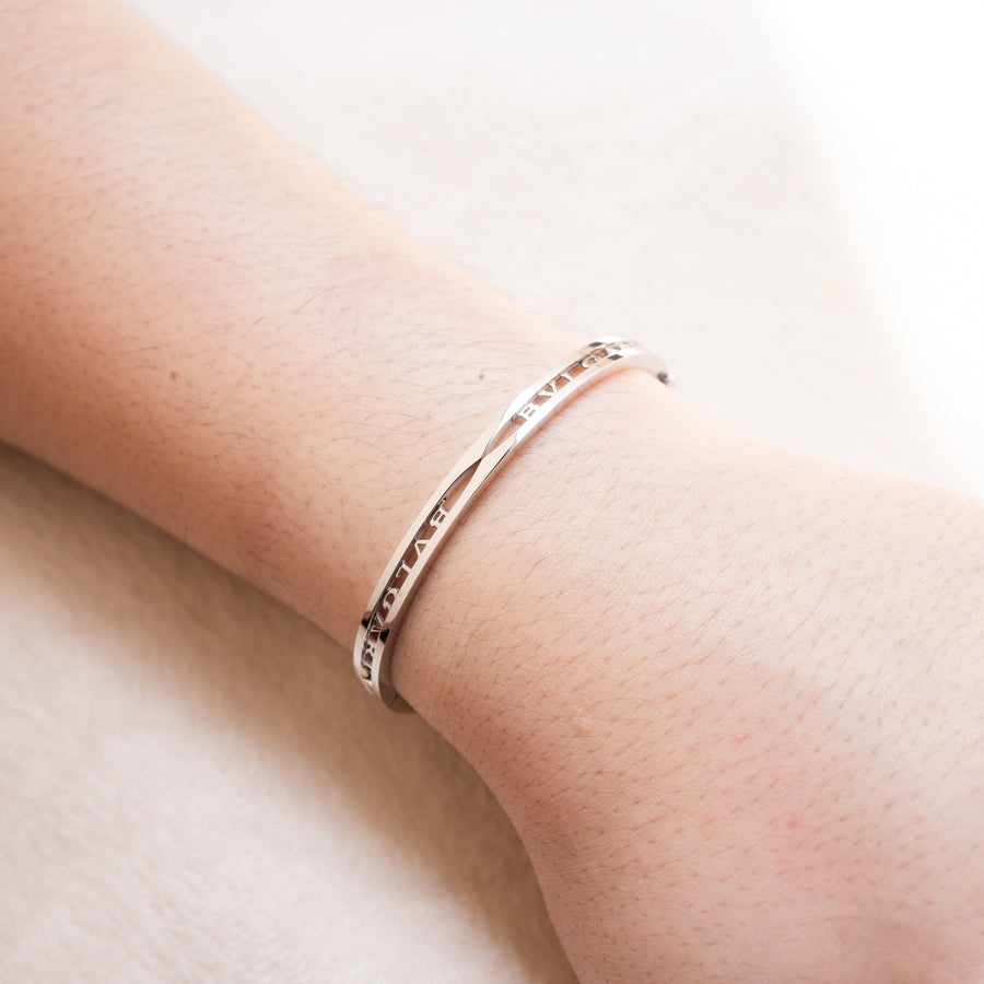 vrbvbHIT 7458 24/09/25 Bvlgari B.zero1 Bracelet with openwork logo Spiral wg 2021 กล่องและการ์ด L #T4
