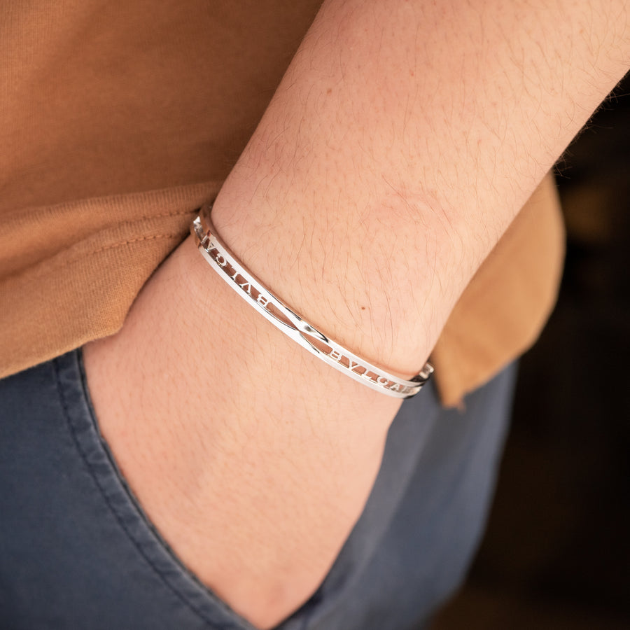 vrbvbHIT 7458 24/09/25 Bvlgari B.zero1 Bracelet with openwork logo Spiral wg 2021 กล่องและการ์ด L #T4