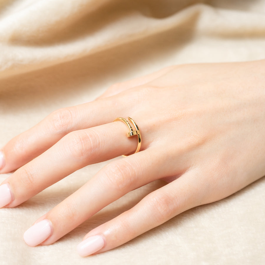 แหวน Cartier Juste Un Clou ring, Small model 18K Yellow Gold Size 48# (Used) #vrcar 7573