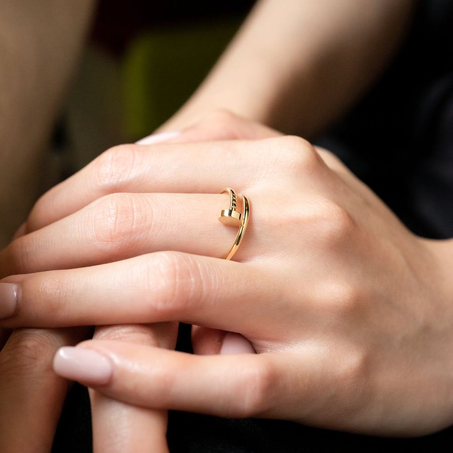 แหวน Cartier Juste Un Clou ring, small model 18K Yellow Gold Size 55# (Used) #vrcar 7515