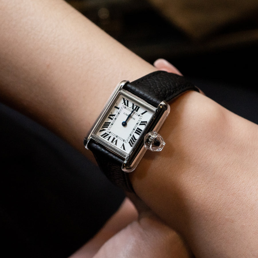 นาฬิกา Cartier Tank Must watch, large model, high autonomy quartz movement Stainless Steel Size L# (Used) #vrcaw 7061
