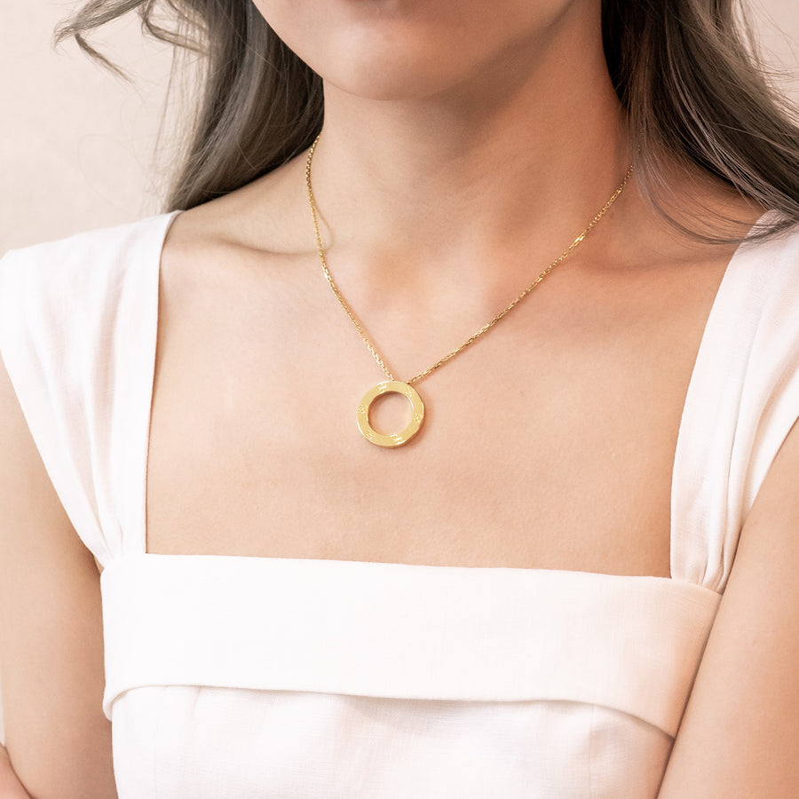 สร้อยและจี้ Cartier Love Necklace 18K Yellow Gold Size 41cm.# (Used) #vrcanl 7232