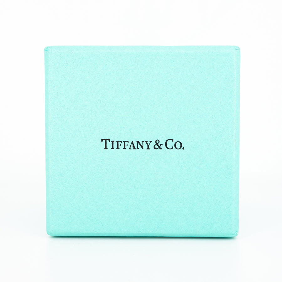 แหวน Tiffany & Co. Tiffany T Diamond and Turquoise Wire Ring 18K White Gold Size 47# (Used) #vrtirimt 6999