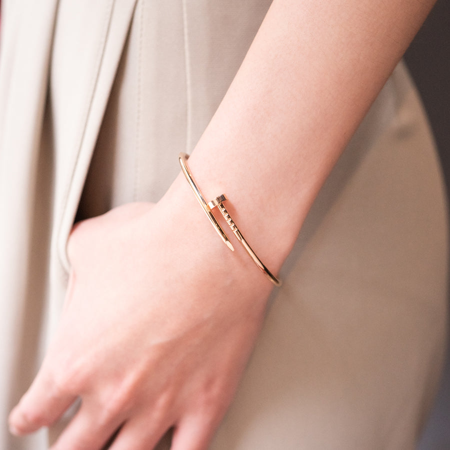 กำไล Cartier Juste Un Clou Bracelet SM 18K Rose Gold Size 17# (Used) #vrcab 6771