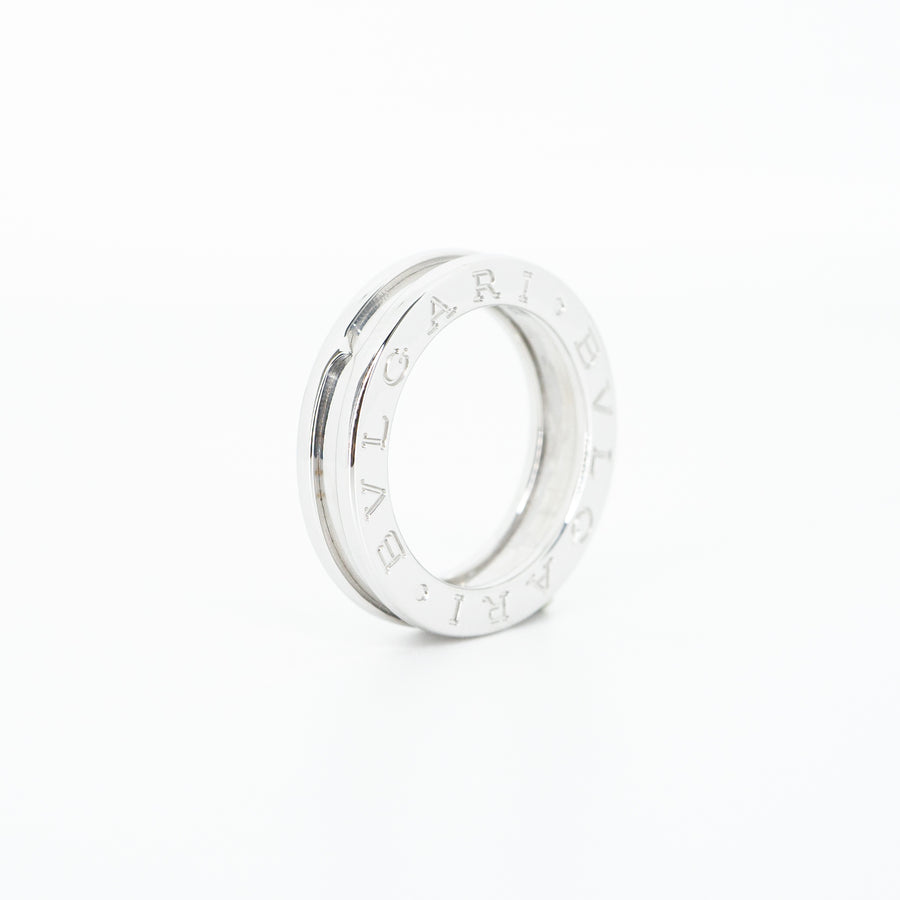 แหวน Bvlgari B.zero1 1band Ring 18K White Gold Size 48# (Used) #vrbvrim 4716