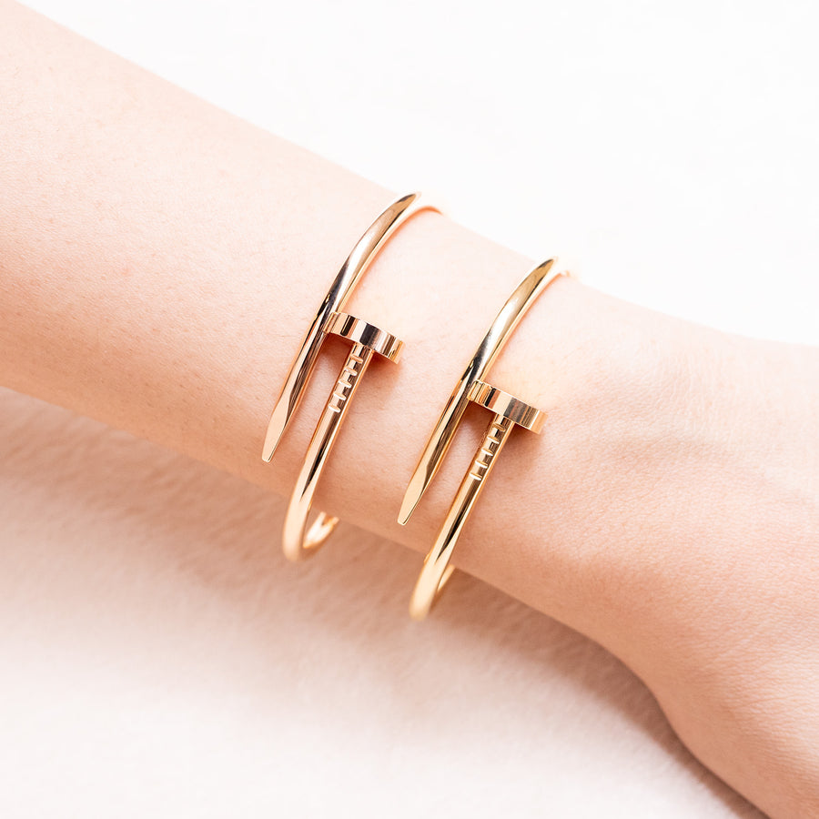 กำไลข้อมือ Cartier Juste un Clou Bracelet 18K Yellow Gold Size 15# (Used) #vrcab 7537