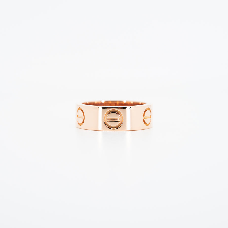 แหวน Cartier Love Ring 18K Rose Gold Size 47# (Used) #vrcarimt 5200