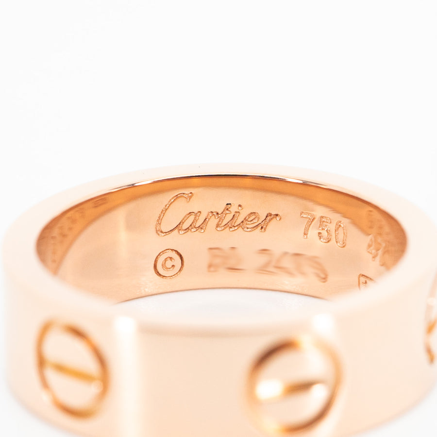 แหวน Cartier Love Ring 18K Rose Gold Size 47# (Used) #vrcarimt 5200