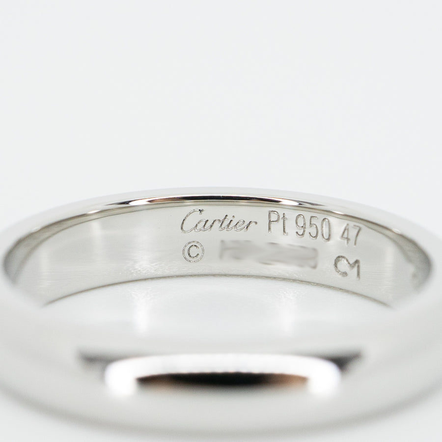 แหวน Cartier 1895 band. 3.5mm Platinum950 Size 47# (Used) #vrcarimt 5451