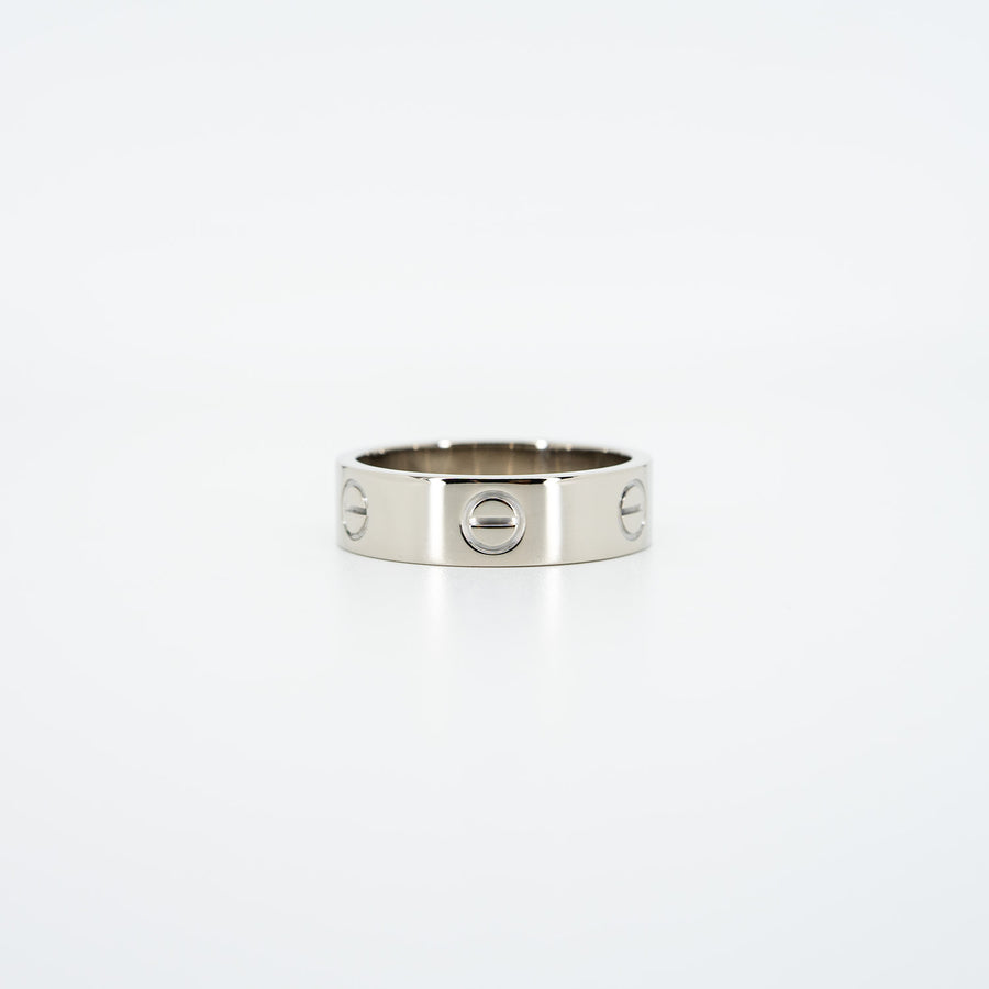 แหวน Cartier Love Ring 18K White Gold Size 59# (Used) #vrcarimt 5227