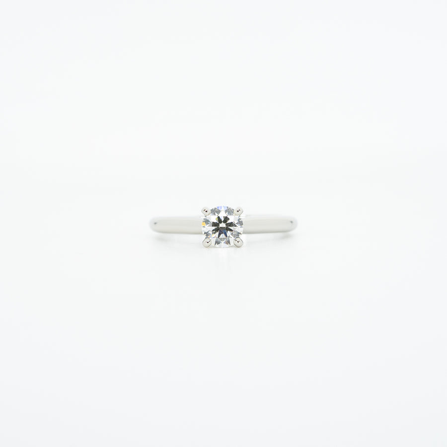 แหวน Cartier 1895 Solitaire ring 0.41ct E VS1 Platinum950 Size 46# (Used) #vrcarim 4908