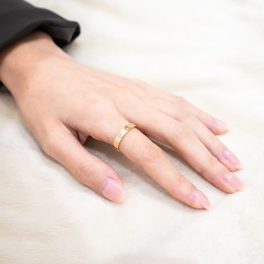 แหวน Cartier Love band 18K Yellow Gold Size 49# (Used) #vrcarimt 7023