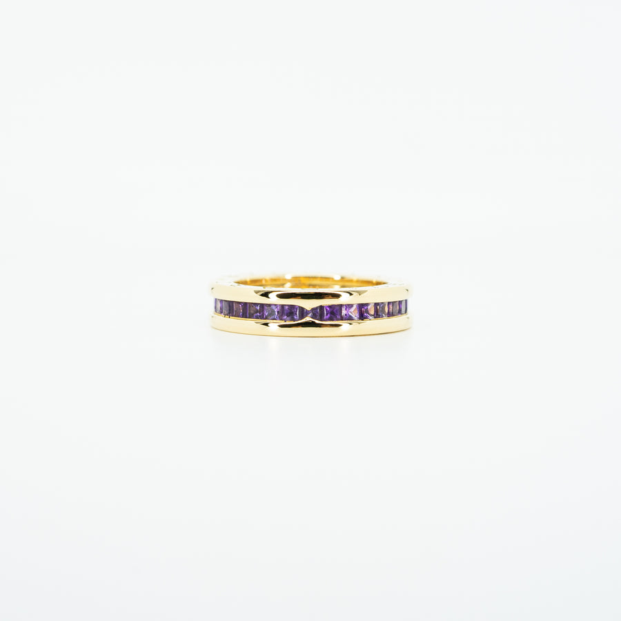 แหวน Bvlgari B.zero1 1band Ring with Amethyst 18K Yellow Gold Size 51# (Used) #vrbvrim 5059 #gemstone