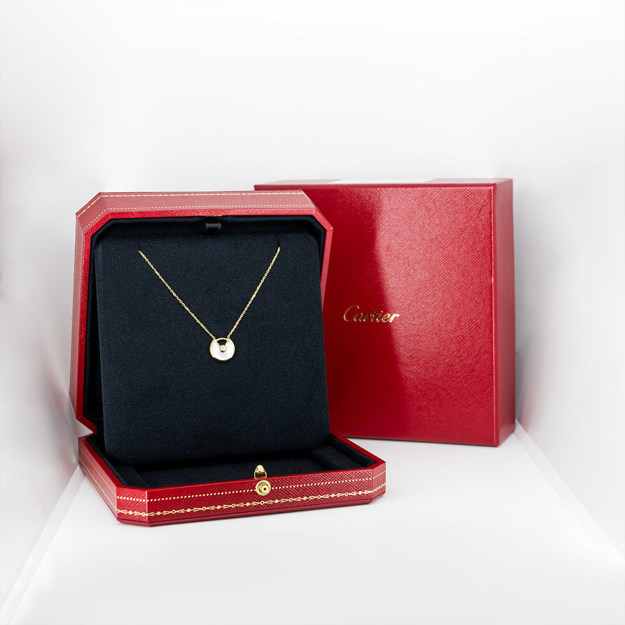 สร้อยและจี้ Cartier Amulette de Cartier necklace, XS model 18K Yellow Gold Size XS# (Used) #vrcan 5381