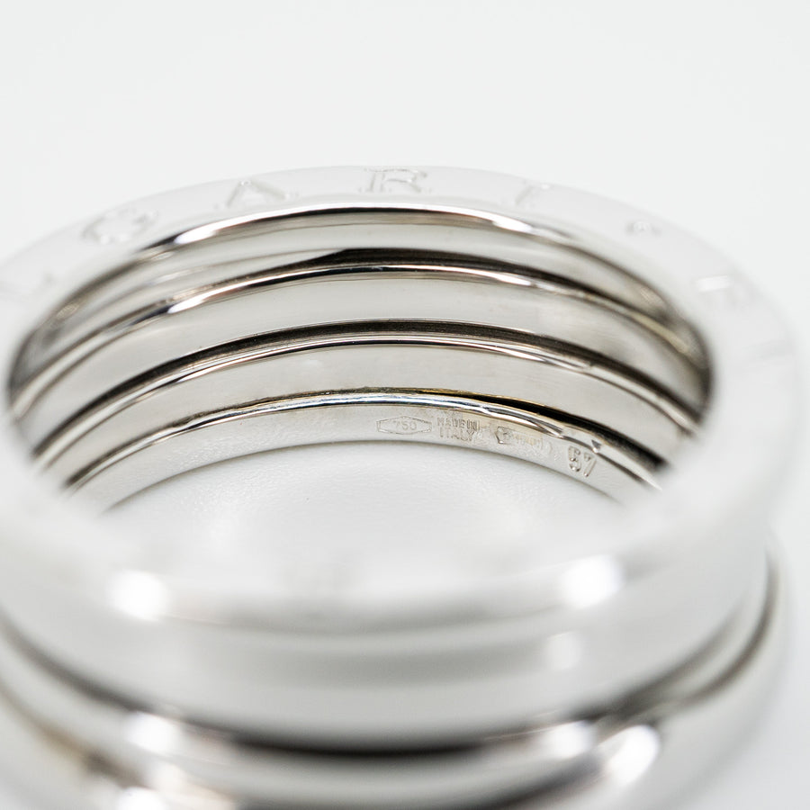 แหวน Bvlgari B.zero1 2band Ring 18K White Gold Size 57# (Used) #vrbvrim 5419