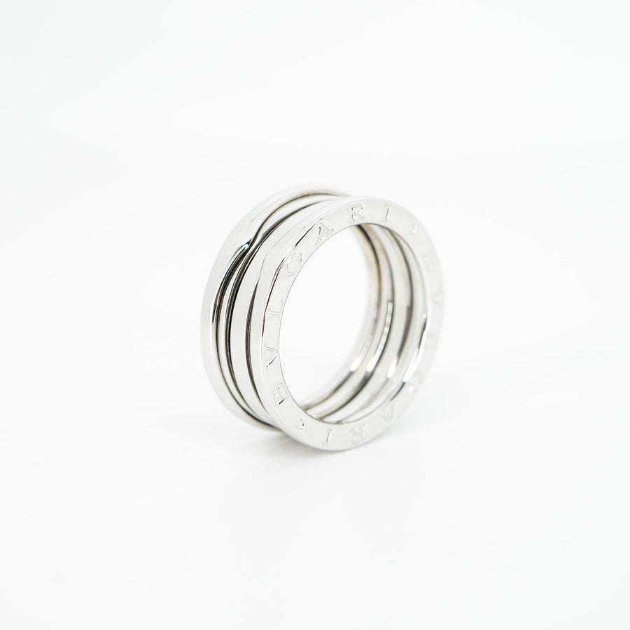แหวน Bvlgari B.zero1 2band Ring 18K White Gold Size 57# (Used) #vrbvrim 5419