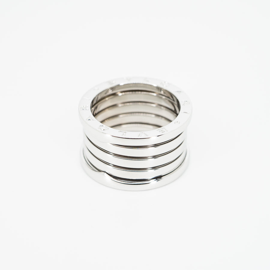 แหวน Bvlgari B.zero1 4band Ring 18K White Gold Size 57# (Used) #vrbvrim 5412