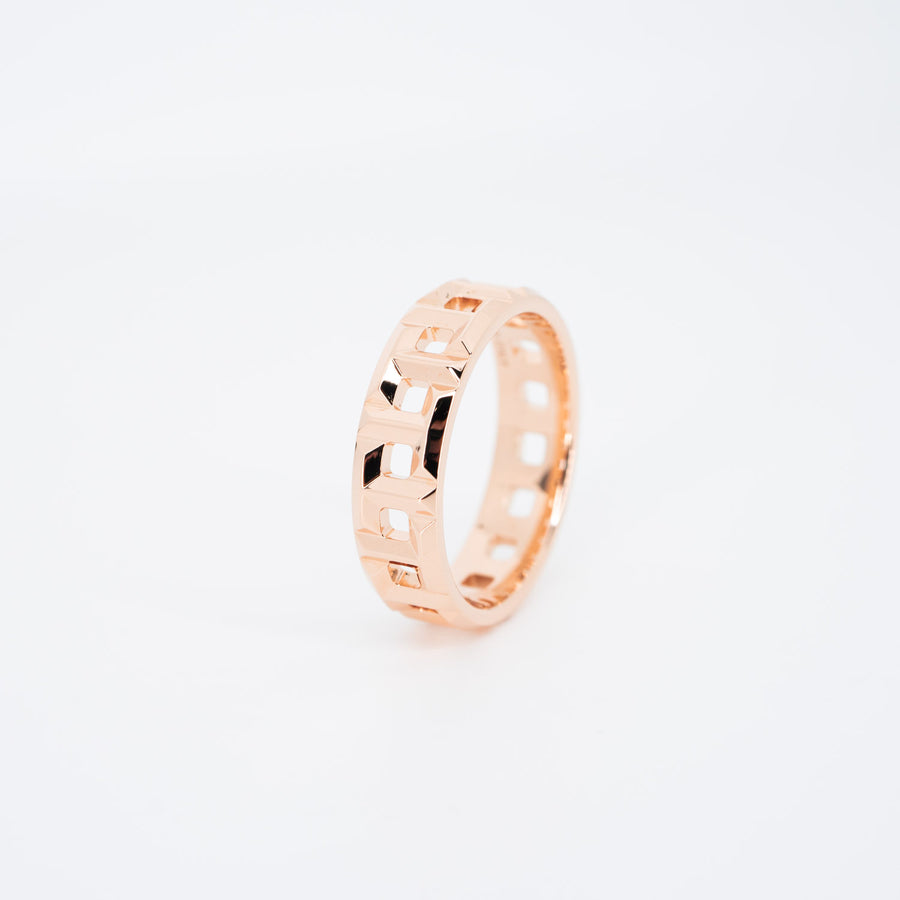 แหวน Tiffany & Co. Tiffany T True Wide Ring 5.5 mm. #T4 18K Rose Gold Size 53# (Used) #vrtirimt 5570