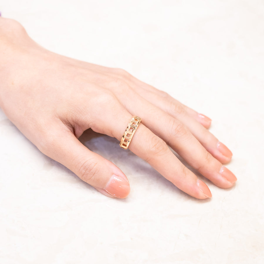 แหวน Tiffany & Co. Tiffany T True Wide Ring 5.5 mm. #T4 18K Rose Gold Size 53# (Used) #vrtirimt 5570