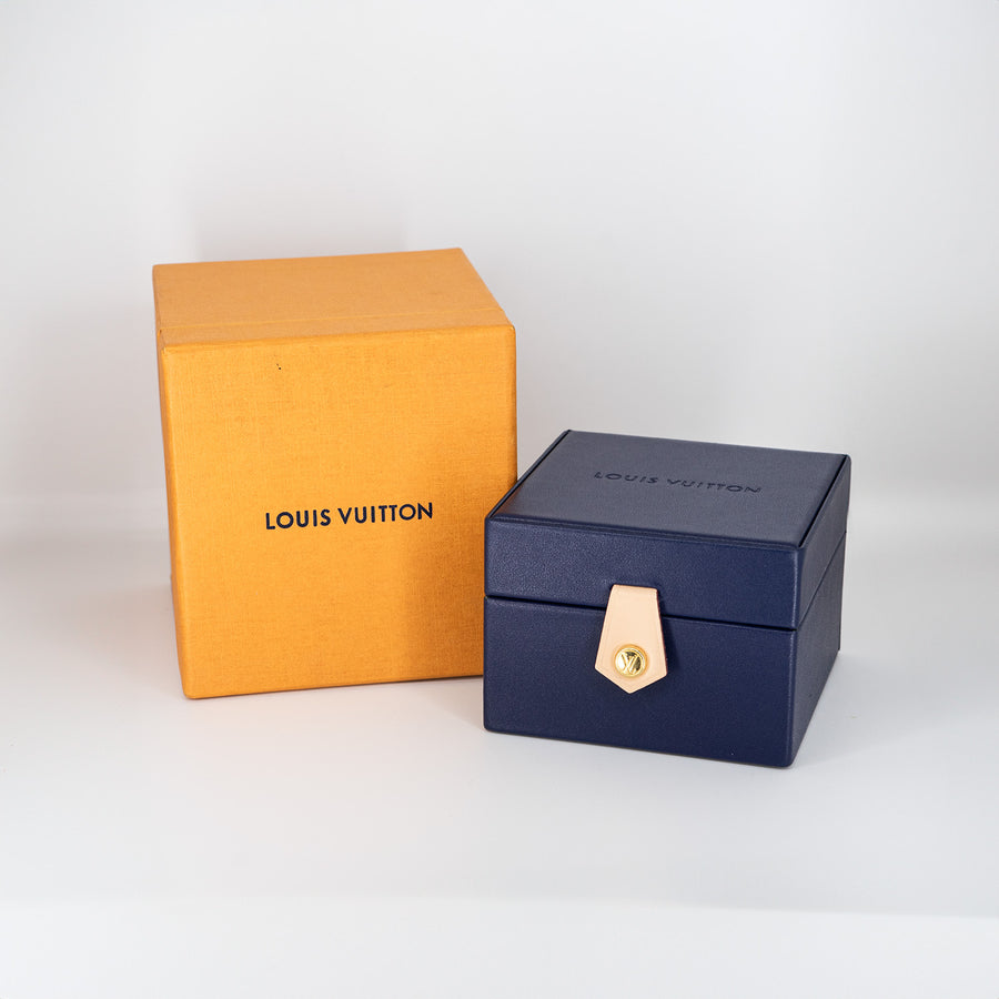 ต่างหู Louis Vuitton Color Blossom BB Star Stud Earrings,Amazonite 18K Yellow Gold (Used) #vrloeimt 7387