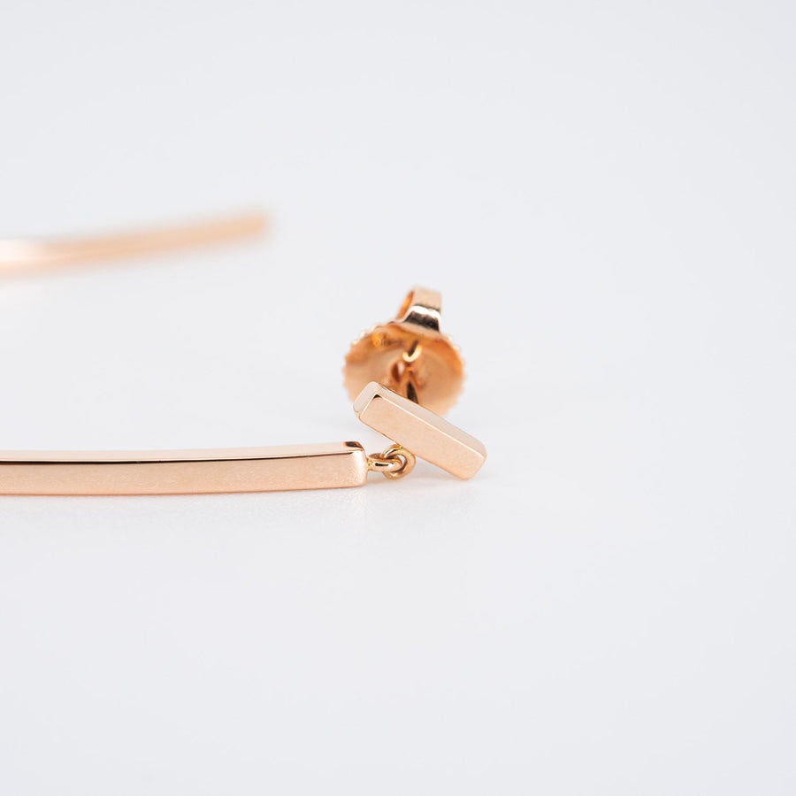 ต่างหู Tiffany & Co. Tiffany T Bar Earrings 18K Rose Gold (Used) #vrti 0910