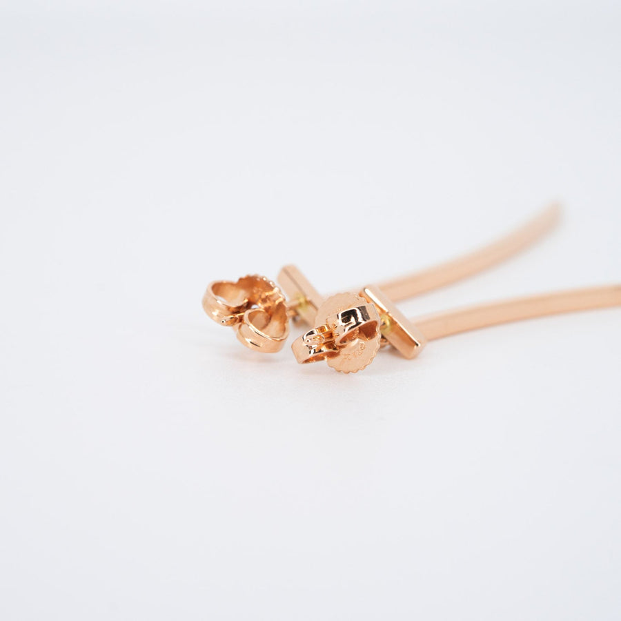 ต่างหู Tiffany & Co. Tiffany T Bar Earrings 18K Rose Gold (Used) #vrti 0910