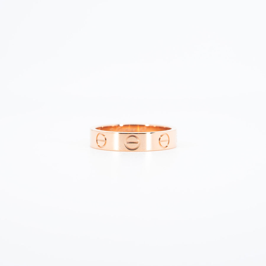 แหวน Cartier Love band #T4 18K Rose Gold Size 47# (Used) #vrcarimt 5730