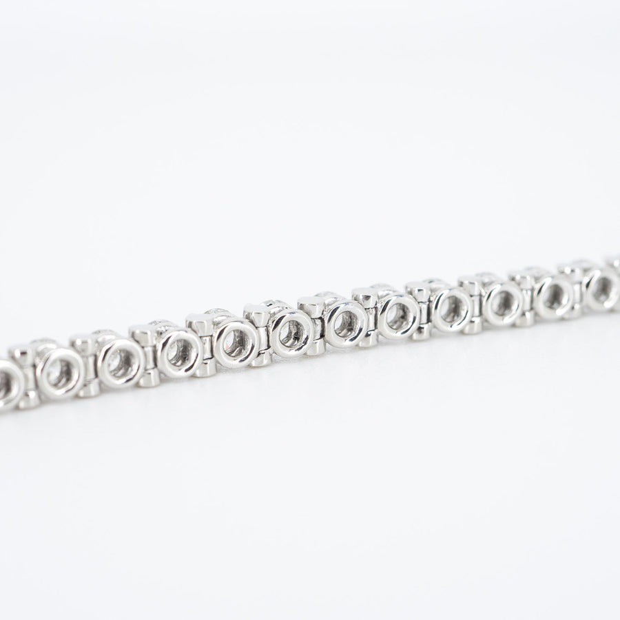 สร้อยข้อมือ Cartier Diamond Line Bracelet, Platinum, diamond 8ct #T1 Platinum950 Size 17cm.# (Used) #vrca 0705