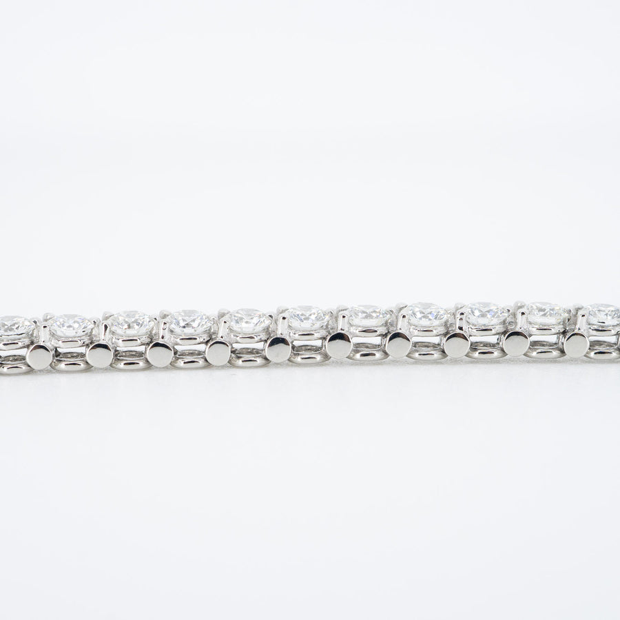 สร้อยข้อมือ Cartier Diamond Line Bracelet, Platinum, diamond 8ct #T1 Platinum950 Size 17cm.# (Used) #vrca 0705