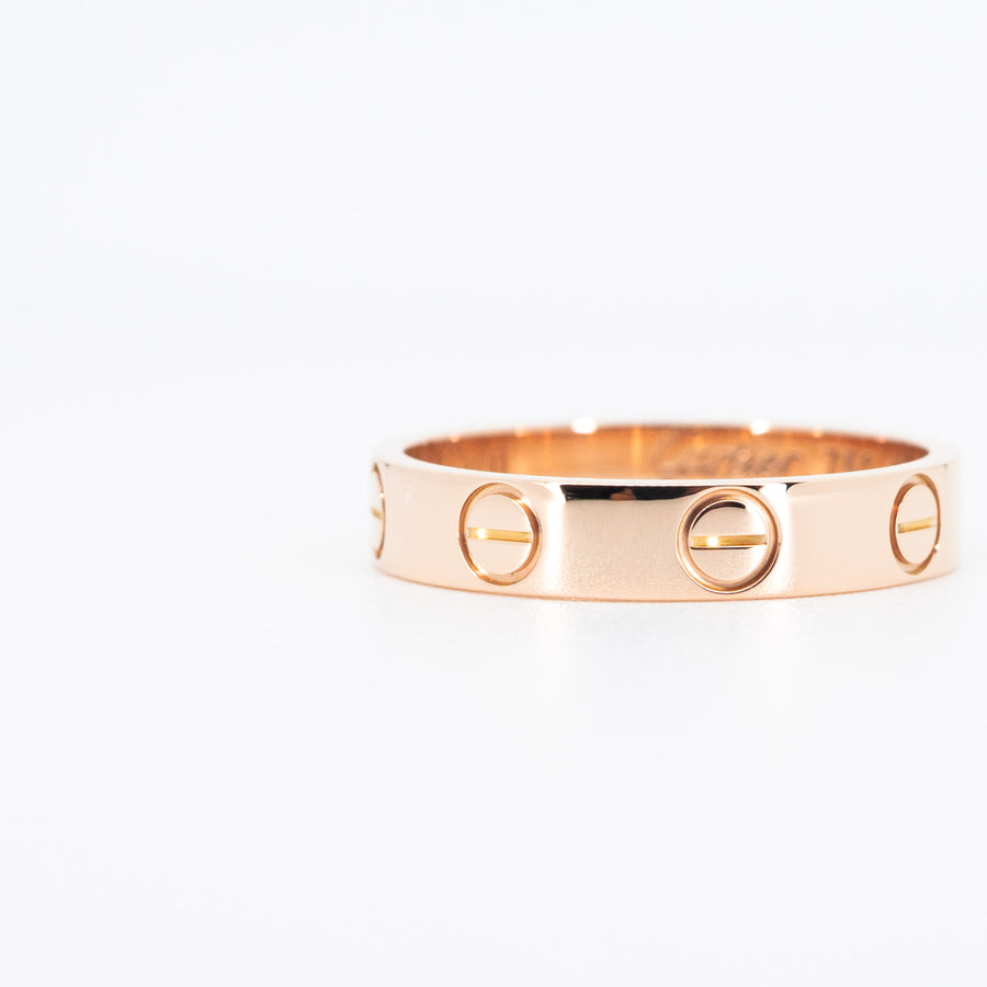 แหวน Cartier Love band #T4 18K Rose Gold Size 48# (Used) #vrcar 5746