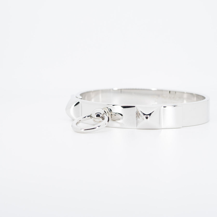 กำไล Hermes Collier De Chien bracelet, Small Model #T4 Silver925 Size SH# (Used) #vrhebimt 5735