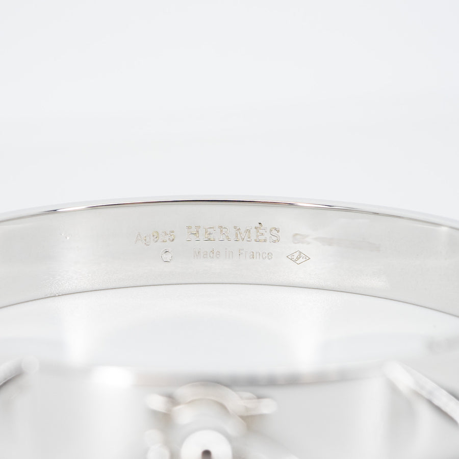 กำไล Hermes Collier De Chien bracelet, Small Model #T4 Silver925 Size SH# (Used) #vrhebimt 5735