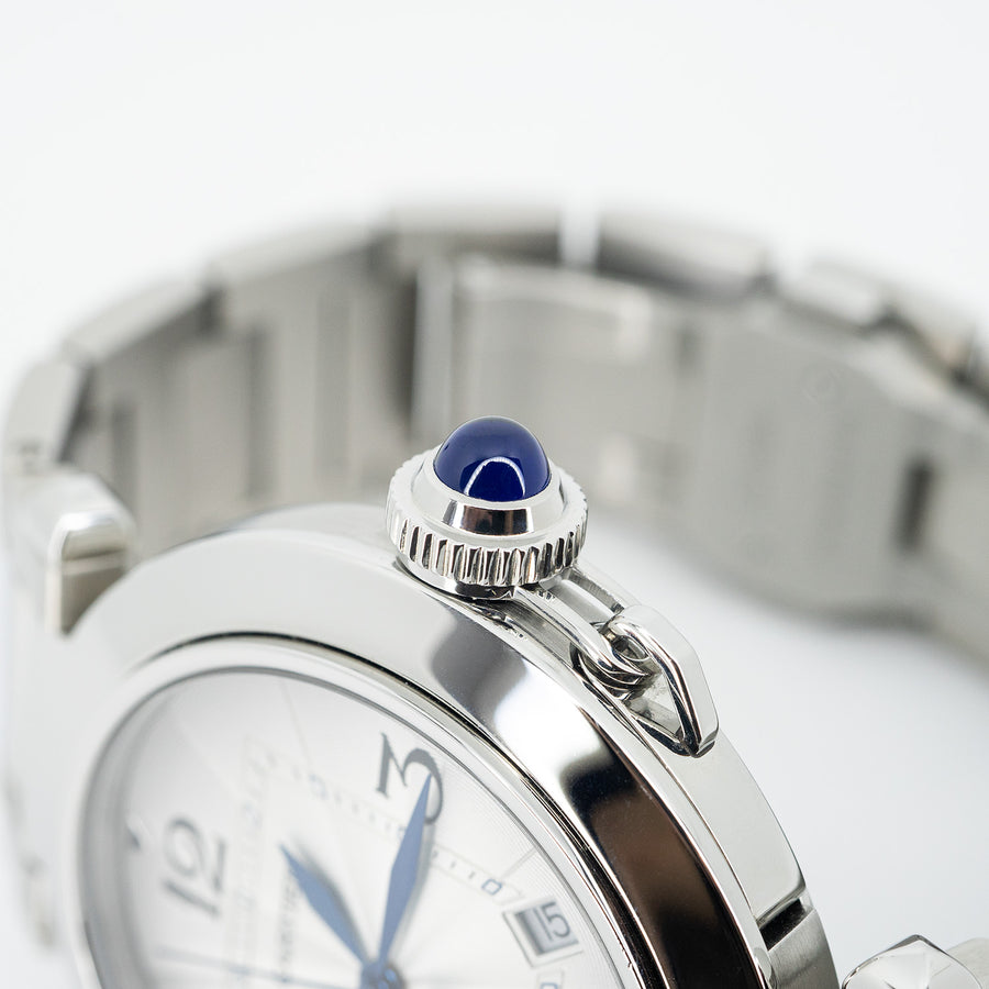 นาฬิกา Cartier Pasha de Cartier watch, 41 mm, mechanical movement with automatic winding #T4 Stainless Steel Size 41mm.# (Used) #vrcawimt 5807