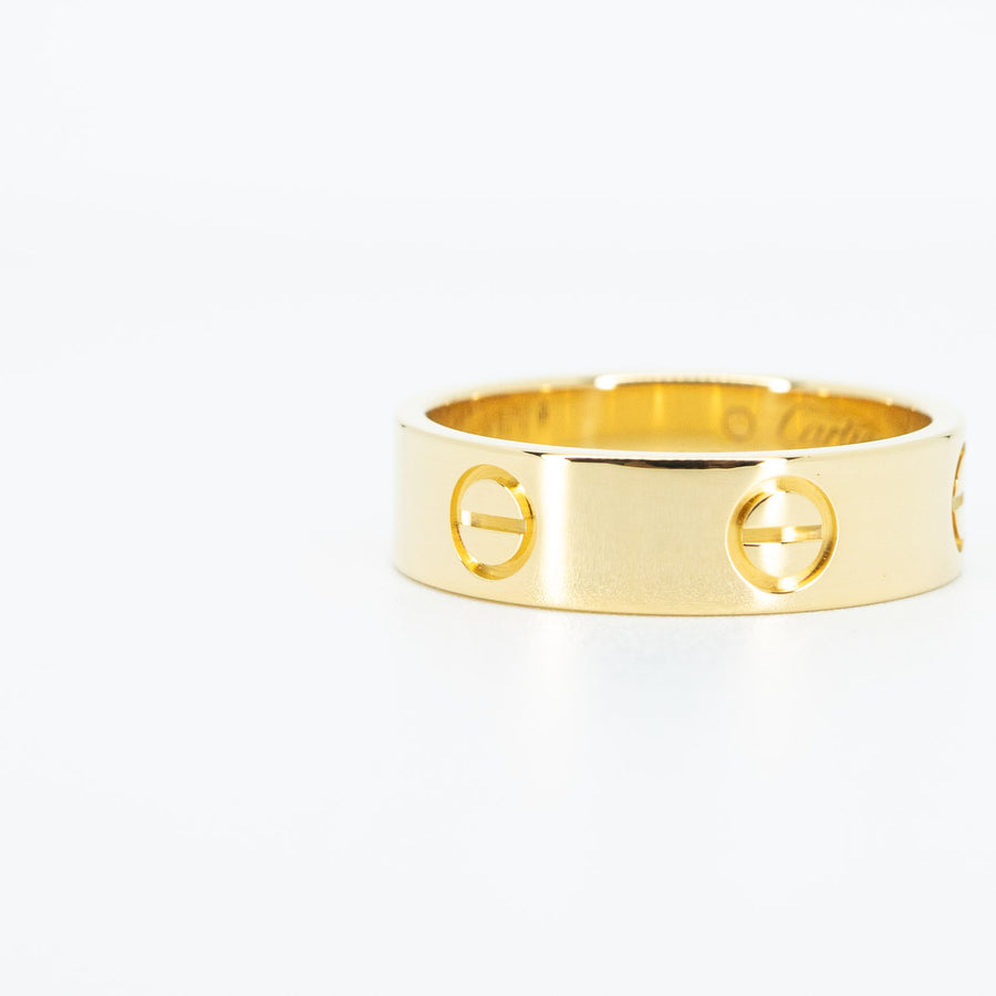 แหวน Cartier Love Ring #T4 18K Yellow Gold Size 56# (Used) #vrcarim 5785