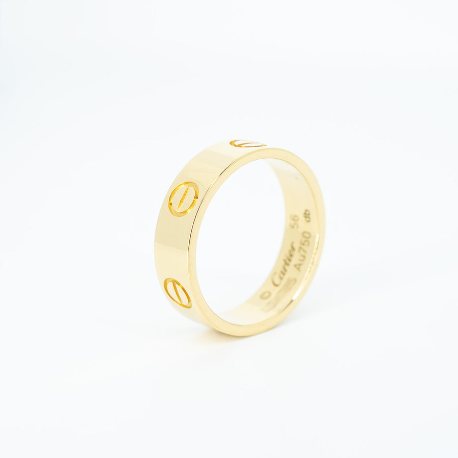 แหวน Cartier Love Ring #T4 18K Yellow Gold Size 56# (Used) #vrcarim 5785