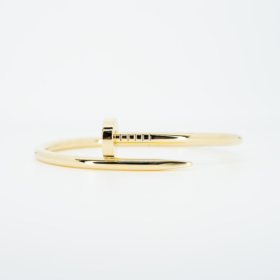 กำไล Cartier Juste Un Clou Bracelet #T4 18K Yellow Gold Size 16# (Used) #vrcab 5815