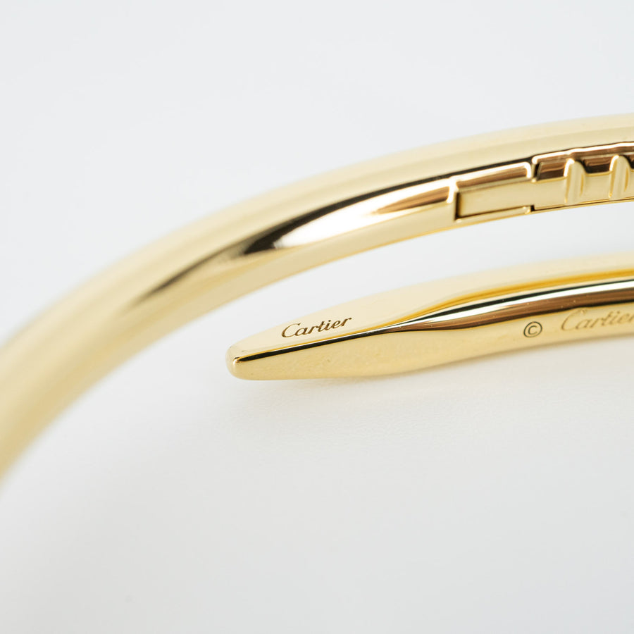 กำไล Cartier Juste Un Clou Bracelet #T4 18K Yellow Gold Size 16# (Used) #vrcab 5815
