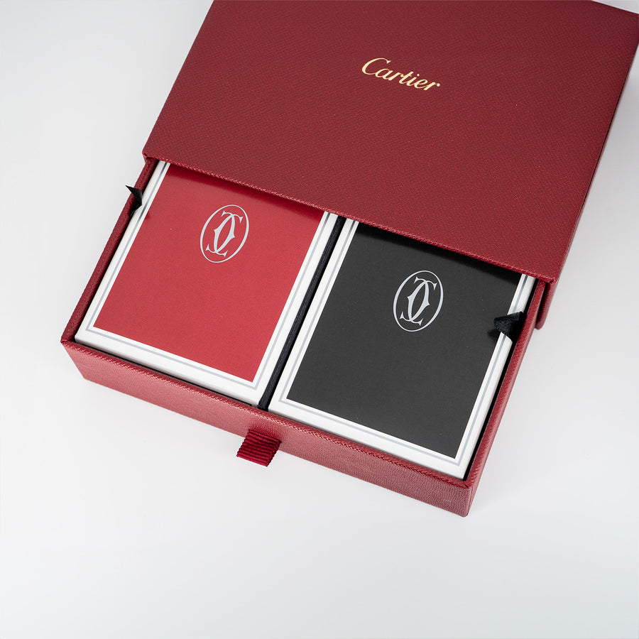 Cartier playing cards 2 decks set boxed