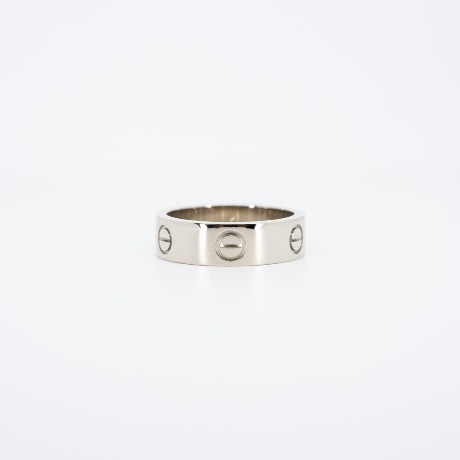 แหวน Cartier Love Ring #T3 18K White Gold Size 57# (Used) #vrcarimt 5940