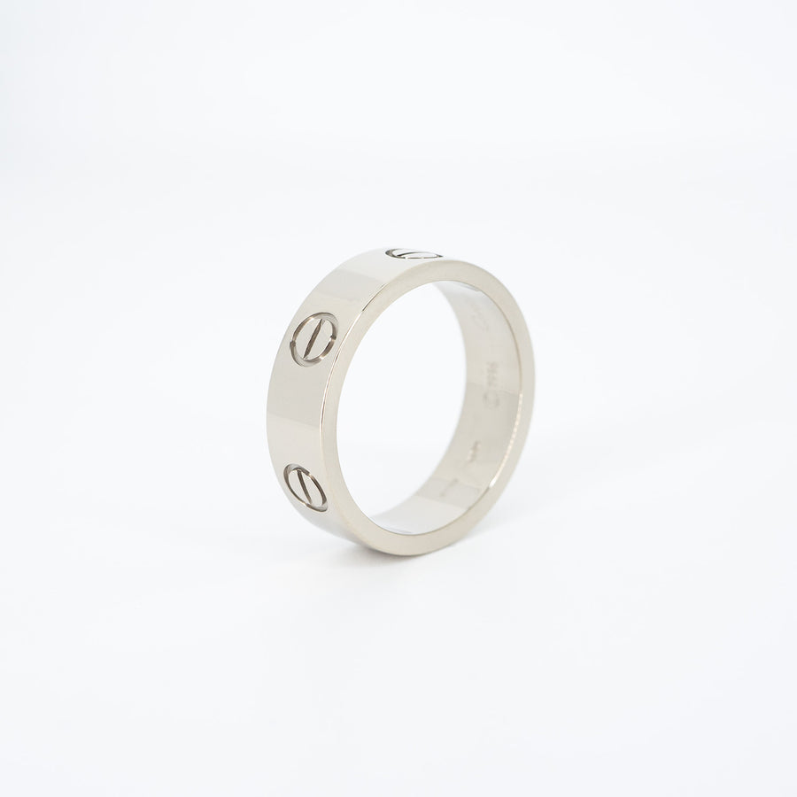 แหวน Cartier Love Ring #T3 18K White Gold Size 57# (Used) #vrcarimt 5940