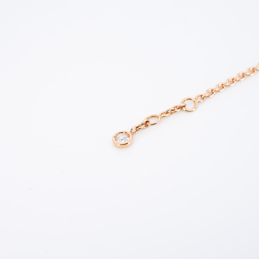 สร้อยข้อมือ Hermes Finesse bracelet With Diamonds #T3 18K Rose Gold Size SH# (Used) #vrhe 0598