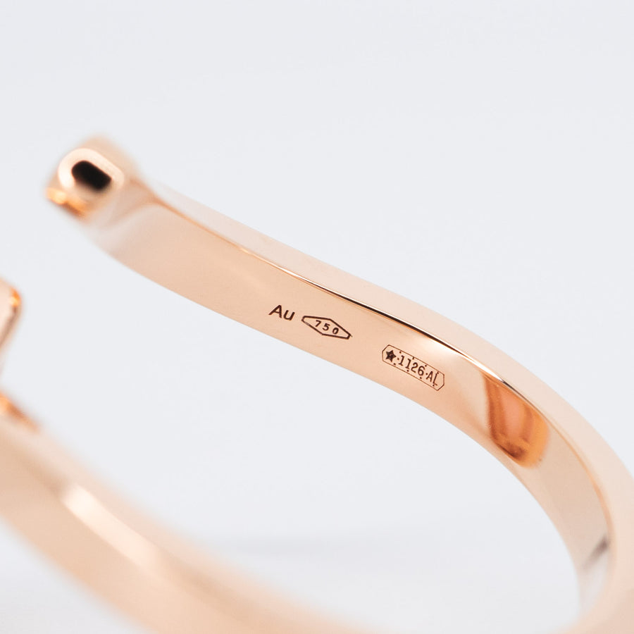 แหวน Bvlgari Bvlgari Gelati Ring, Pink Opal and Diamonds 18K Rose Gold Size 54# (Used) #vrbvrimt 7467