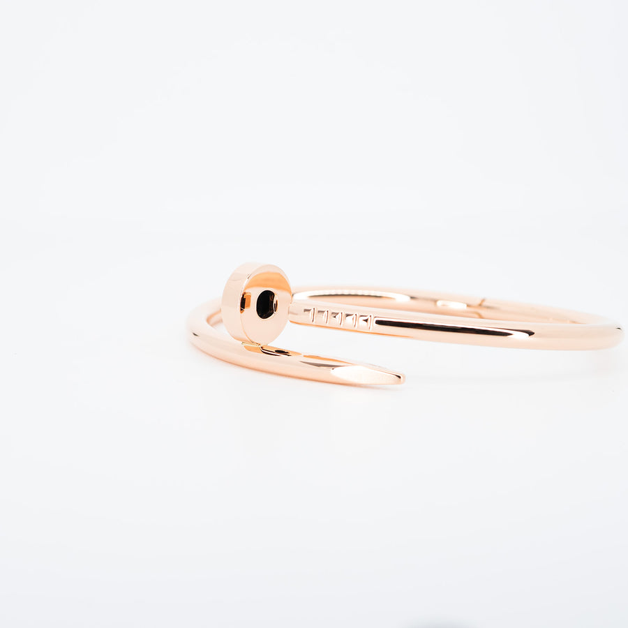 กำไลข้อมือ Cartier Juste un Clou Bracelet 18K Rose Gold Size 15# (Used) #vrca 1010